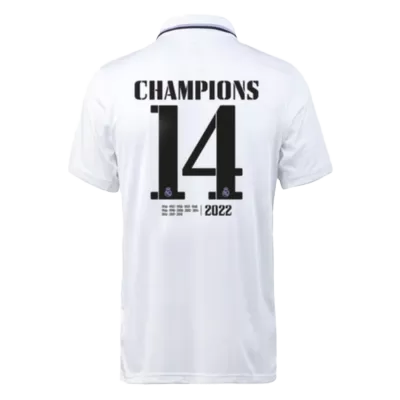 Replica CHAMPIONS #14 Real Madrid Home Jersey 2022/23 By Adidas - jerseymallpro