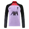 Liverpool 1/4 Zip Tracksuit 2022/23 Purple&Black - jerseymallpro