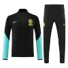 Inter Milan 1/4 Zip Tracksuit 2022/23 Black - jerseymallpro