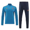 Manchester United 1/4 Zip Tracksuit 2022/23 Blue - jerseymallpro