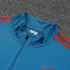 Manchester United 1/4 Zip Tracksuit 2022/23 Blue - jerseymallpro