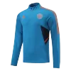 Manchester United 1/4 Zip Tracksuit 2022/23 Blue - jerseymallpro