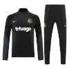 Chelsea 1/4 Zip Tracksuit 2022/23 Black - jerseymallpro