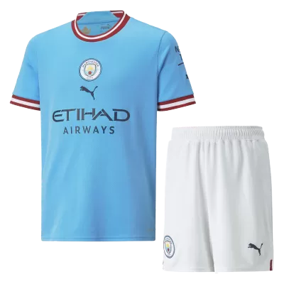 Manchester City Home Kit 2022/23 By Puma Kids - jerseymallpro