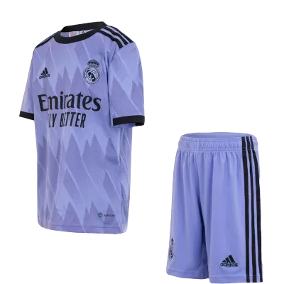 Real Madrid Away Kit 2022/23 By Adidas Kids - jerseymallpro