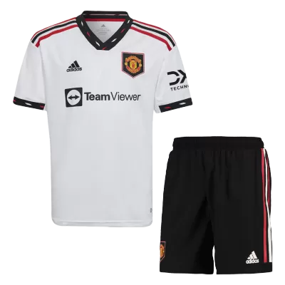 Manchester United Away Kit 2022/23 By Adidas Kids - jerseymallpro