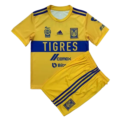 Tigres UANL Home Kit 2022/23 By Adidas Kids - jerseymallpro