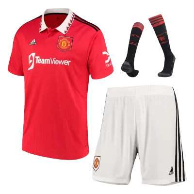 Manchester United Home Full Kit 2022/23 By Adidas - jerseymallpro