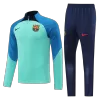 Barcelona 1/4 Zip Tracksuit 2022/23 Green - jerseymallpro