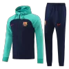 Barcelona Hoodie Tracksuit 2022/23 Green&Navy - jerseymallpro