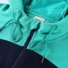 Barcelona Hoodie Tracksuit 2022/23 Green&Navy - jerseymallpro