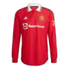 Authentic RONALDO #7 Manchester United Home Long Sleeve Jersey 2022/23 - jerseymallpro