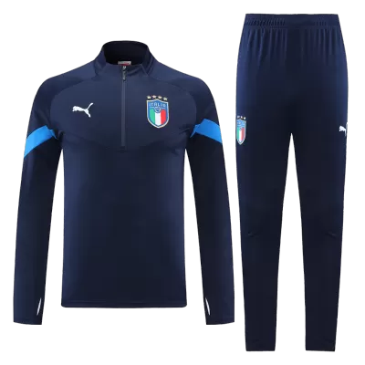 Italy 1/4 Zip Tracksuit 2022 Navy - jerseymallpro