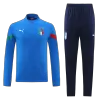 Italy 1/4 Zip Tracksuit 2022 Blue - jerseymallpro