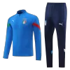 Italy 1/4 Zip Tracksuit 2022 Blue - jerseymallpro