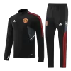 Manchester United 1/4 Zip Tracksuit 2022/23 Black - jerseymallpro