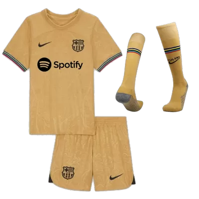 Barcelona Away Full Kit 2022/23 By Nike Kids - jerseymallpro