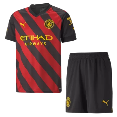 Manchester City Away Kit 2022/23 By Puma Kids - jerseymallpro