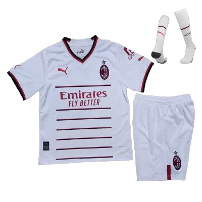 AC Milan Away Full Kit 2022/23 By Adidas Kids - jerseymallpro