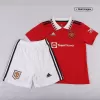 Manchester United Home Kids Jerseys Full Kit 2022/23 - jerseymallpro