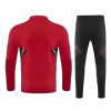 Manchester United 1/4 Zip Tracksuit 2022/23 Red - jerseymallpro