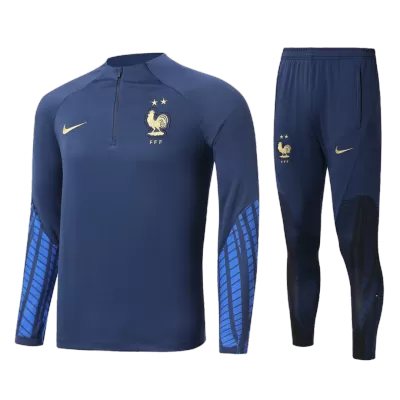 France 1/4 Zip Tracksuit 2022 Navy - jerseymallpro