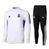 Real Madrid 1/4 Zip Tracksuit 2022/23 White - jerseymallpro