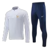 France 1/4 Zip Tracksuit 2022 White - jerseymallpro