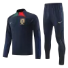 Portugal 1/4 Zip Tracksuit 2022 Black - jerseymallpro