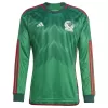 Mexico Home Long Sleeve Soccer Jersey 2022 - jerseymallpro