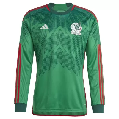 Mexico Home Long Sleeve Soccer Jersey 2022 - jerseymallpro