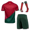 Portugal Home World Cup Jerseys Full Kit 2022 - jerseymallpro
