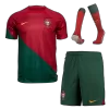 Portugal Home World Cup Jerseys Full Kit 2022 - jerseymallpro