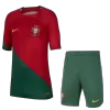 Portugal Home Kids Jerseys Kit 2022/23 - jerseymallpro