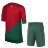 Portugal Home Kids Jerseys Kit 2022/23 - jerseymallpro