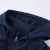 PSG Hoodie Windbreaker Jacket 2022/23 - Navy&White - jerseymallpro