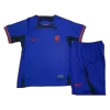 Netherlands Away World Cup Kids Jerseys Full Kit 2022 - jerseymallpro