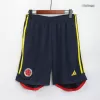 Colombia Home Shorts By Adidas 2022 - jerseymallpro