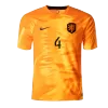 VIRGIL #4 Netherlands Home Authentic Jersey World Cup 2022 - jerseymallpro