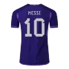 Messi #10 Argentina Away Authentic Jersey World Cup 2022 - jerseymallpro