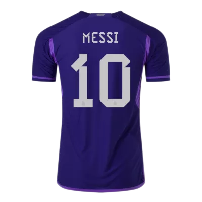 Messi #10 Argentina Away Authentic Jersey World Cup 2022 - jerseymallpro