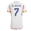 DE BRUYNE #7 Belgium Away Jersey Shirt World Cup 2022 - jerseymallpro
