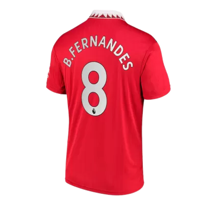 B.FERNANDES #8 Manchester United Home Jersey Shirt 2022/23 - jerseymallpro