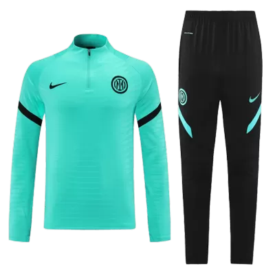 Inter Milan 1/4 Zip Tracksuit 2022/23 Green - jerseymallpro