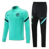 Inter Milan 1/4 Zip Tracksuit 2022/23 Green - jerseymallpro