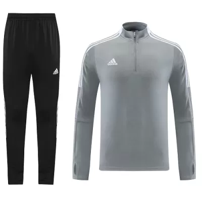 1/4 Zip Customize Tracksuit 2021/22 Gray - jerseymallpro