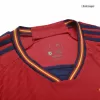 Spain Home Authentic Jersey World Cup 2022 - jerseymallpro