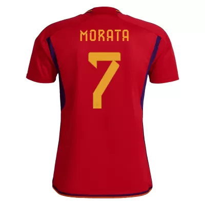 MORATA #7 Spain Home Jersey World Cup 2022 - jerseymallpro