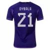 DYBALA #21 Argentina Away Jersey World Cup 2022 - jerseymallpro