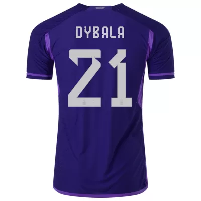 DYBALA #21 Argentina Away Authentic Jersey World Cup 2022 - jerseymallpro